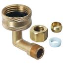 3/8 x 3/4 in. FHT x OD Tube Brass Elbow with Nut and Sleeve