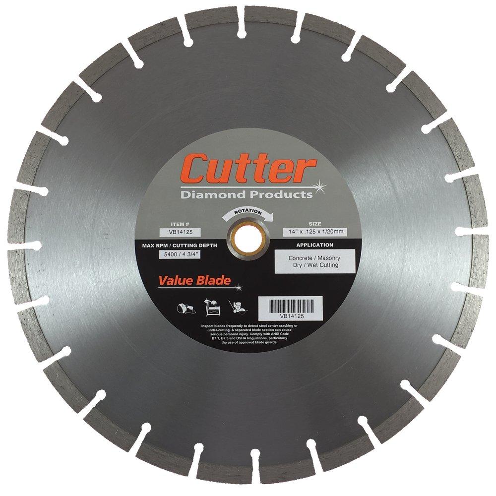 Cutter Diamond Products Concrete, Masonry and Paver Cement Cutter Blade 