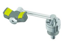 Universal Mount Swing-Activated Eye Wash in Polished Chrome