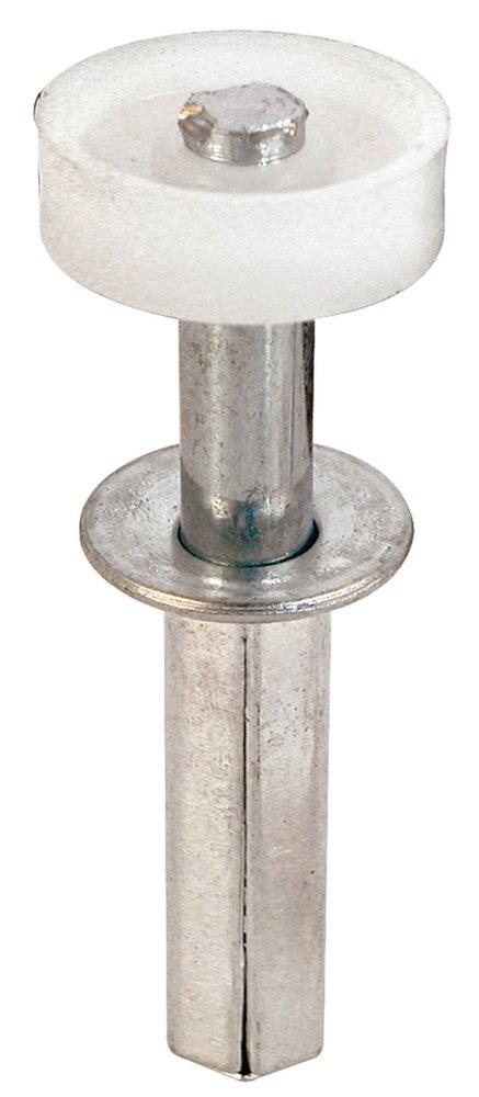 Silver 2-1/2 in. Plastic,Steel Bi-Fold Door Top Guide Wheel (Pack of 2) 