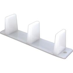 4-3/16 in. Plastic Door Guide in White (Pack of 4)