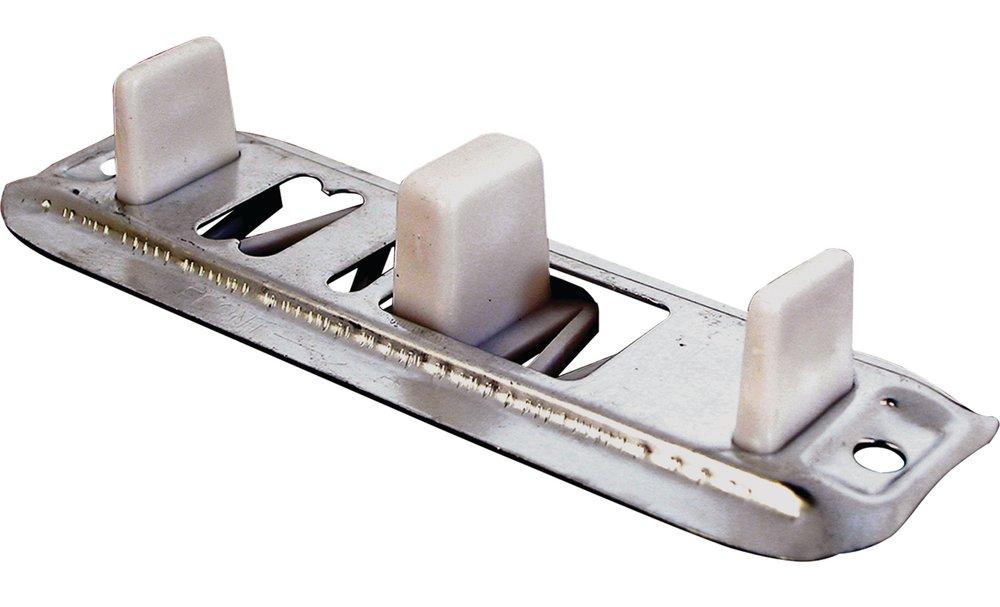 White 4-5/8 in. Plastic,Stamped Steel Door Guide (Pack of 4) 