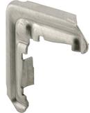 Silver 1-1/2 x 1/2 in. Aluminum Screen Frame Corner (Pack of 50) 