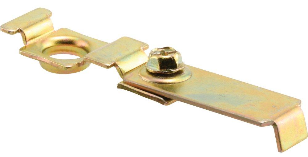 Prime-Line Polished Brass Closet Door Top Pivot Bracket 