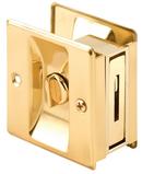 Brass 2-3/4 in. Pocket Door Privacy Lock 