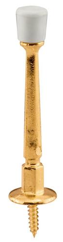 Brass 3 in. Die Cast Ridged Door Stop (Pack of 10) 