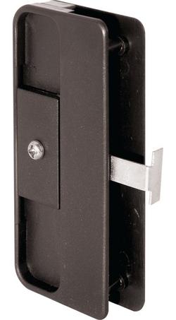 Door Latch & Pull Screen in Black