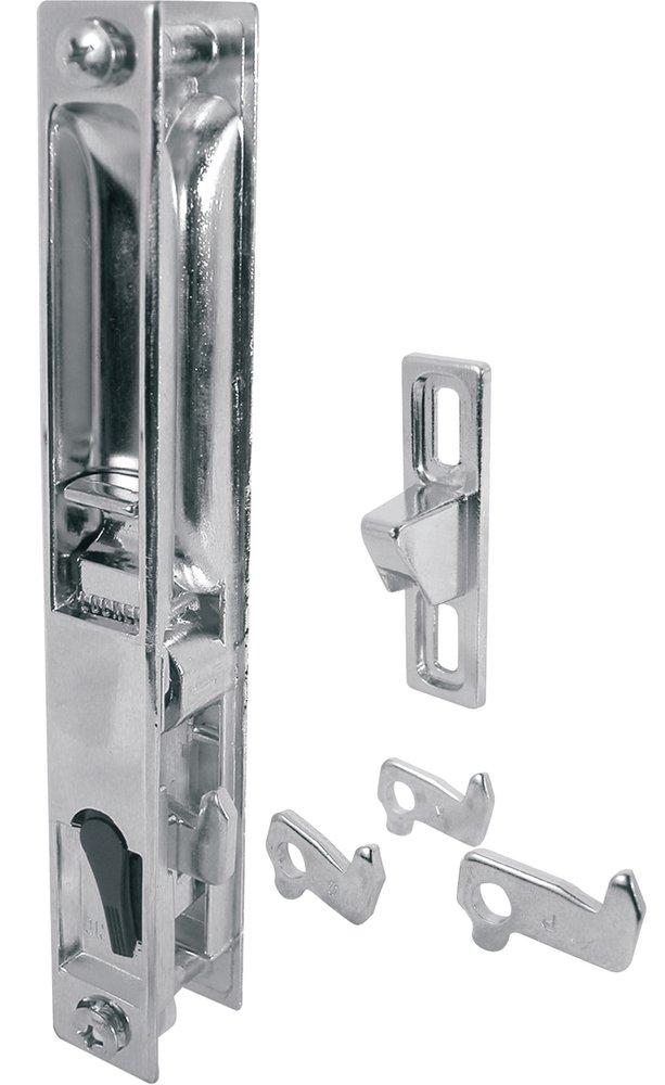 Chrome 7-1/4 x 7/8 in. Diecast Latch and Handle Set 