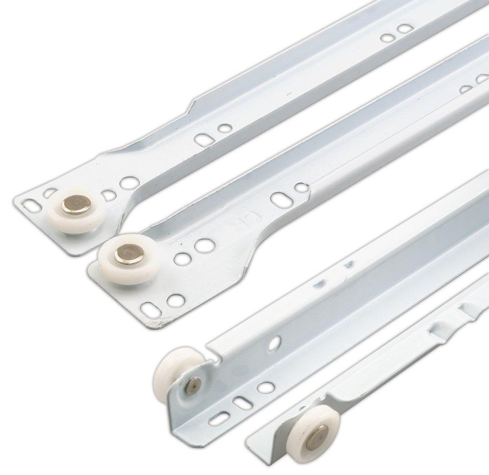 White 22 in. 1-Set Sliding Drawer 