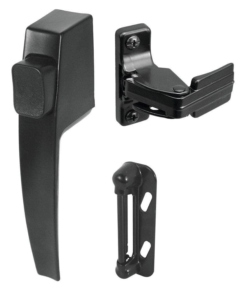 Black Aluminum Latch and Pull Set 
