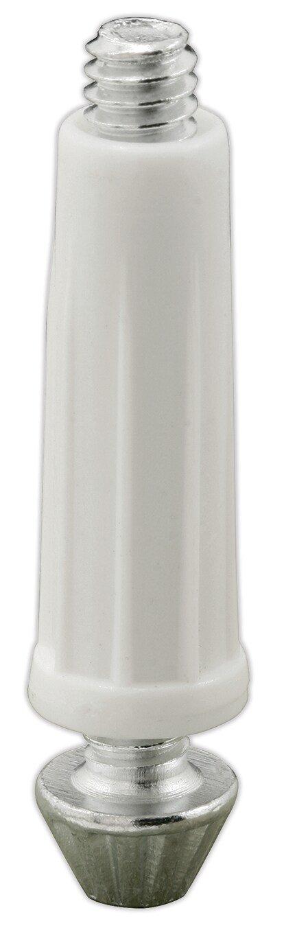 Prime-Line Silver Steel,Plastic Bi-Fold Door Bottom Pivot (Pack of 4) 
