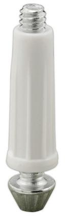 Prime-Line Silver Steel,Plastic Bi-Fold Door Bottom Pivot (Pack of 4) 
