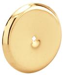 Plated Cabinet Knob Backplate in Brass 5-Pack