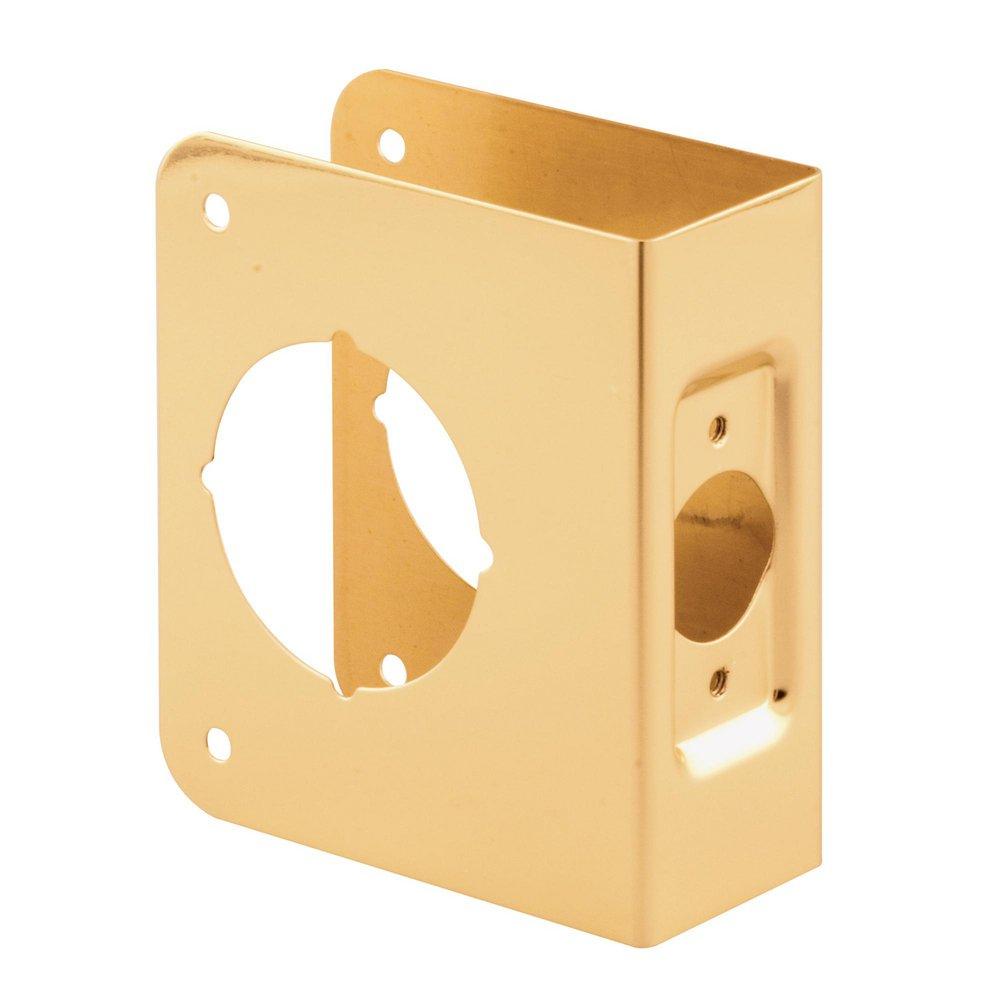 Brass 4-1/2 in. Recessed Door Reinforcer 