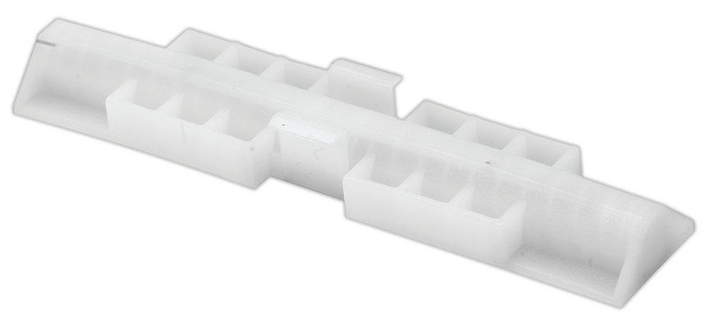 White 4 in. Plastic Bi-Fold Door Slide Guide (Pack of 2) 