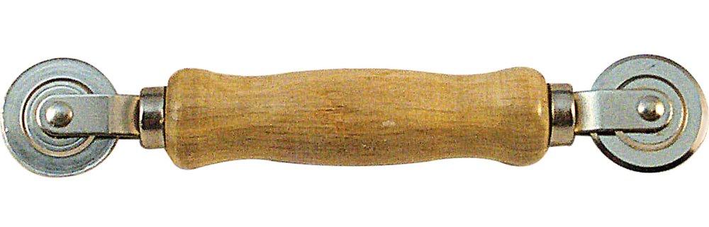 Ball Bearing Wheel with Wood Handle Screen Tool 