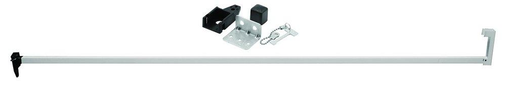 Prime-Line Silver 48 in. Aluminum Security Bar in Silver 