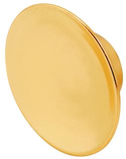 Closet Door Knob with Screw in Brass 5-Pack