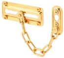 Brass Plated Chain Door Guard in Brass 2-Pack