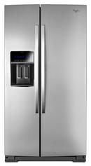 36 in. 12.87 cu. ft. Counter Depth,Side-By-Side and Full Refrigerator in Monochromatic Stainless Steel