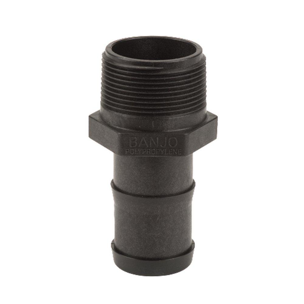 Banjo MNPT Straight Schedule 80 Polypropylene Hose Barb 