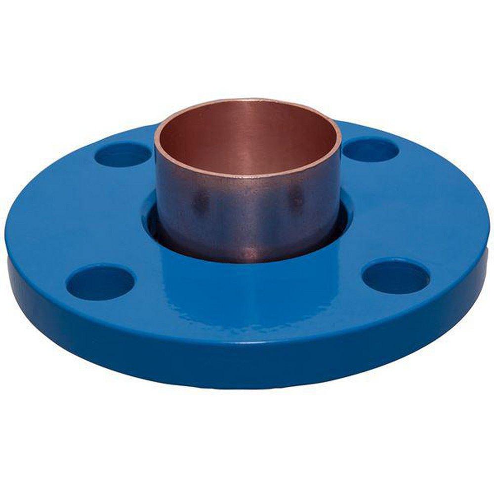 NIBCO 1-25/32 in. Sweat x Flanged 200 psi Schedule 150 Domestic Powder Coated Copper and Steel Companion Adapter (Piece of 2) 