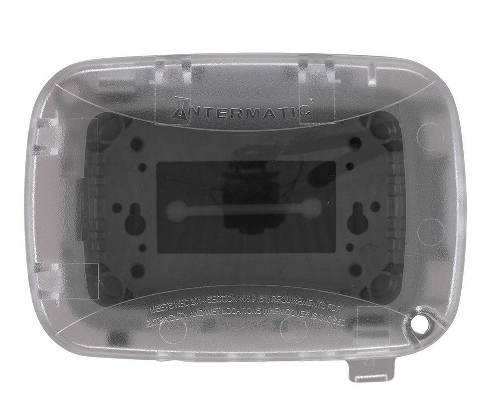Intermatic Clear 1-Gang Plastic Weatherproof Vertical and Horizontal Cover 