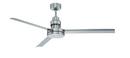 3-Blade Ceiling Fan with Remote Light Kit in Brushed Polished Nickel