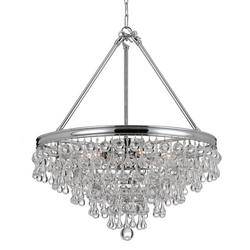 60W 8-Light Candelabra E-12 Base Chandelier in Polished Chrome