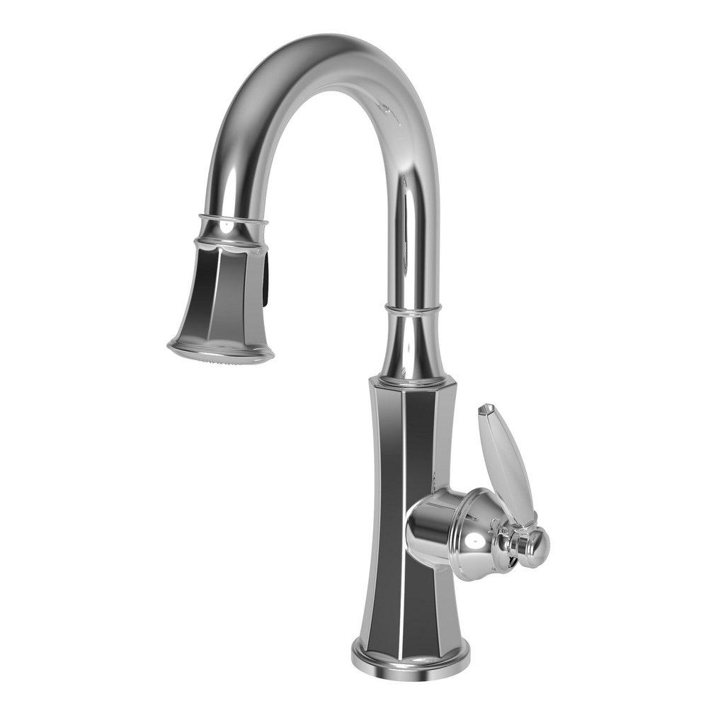 Newport Brass Polished Chrome Single Handle Lever Bar Faucet 