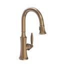 Newport Brass Antique Brass Single Handle Pull Down Kitchen Faucet 