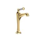 1.2 gpm 1-Hole Deck Mount Bar Faucet with Single Lever Handle and 5-9/16 in. Fixed Spout in Forever Brass - PVD