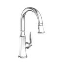Single Handle Pull Down Kitchen Faucet in Polished Chrome