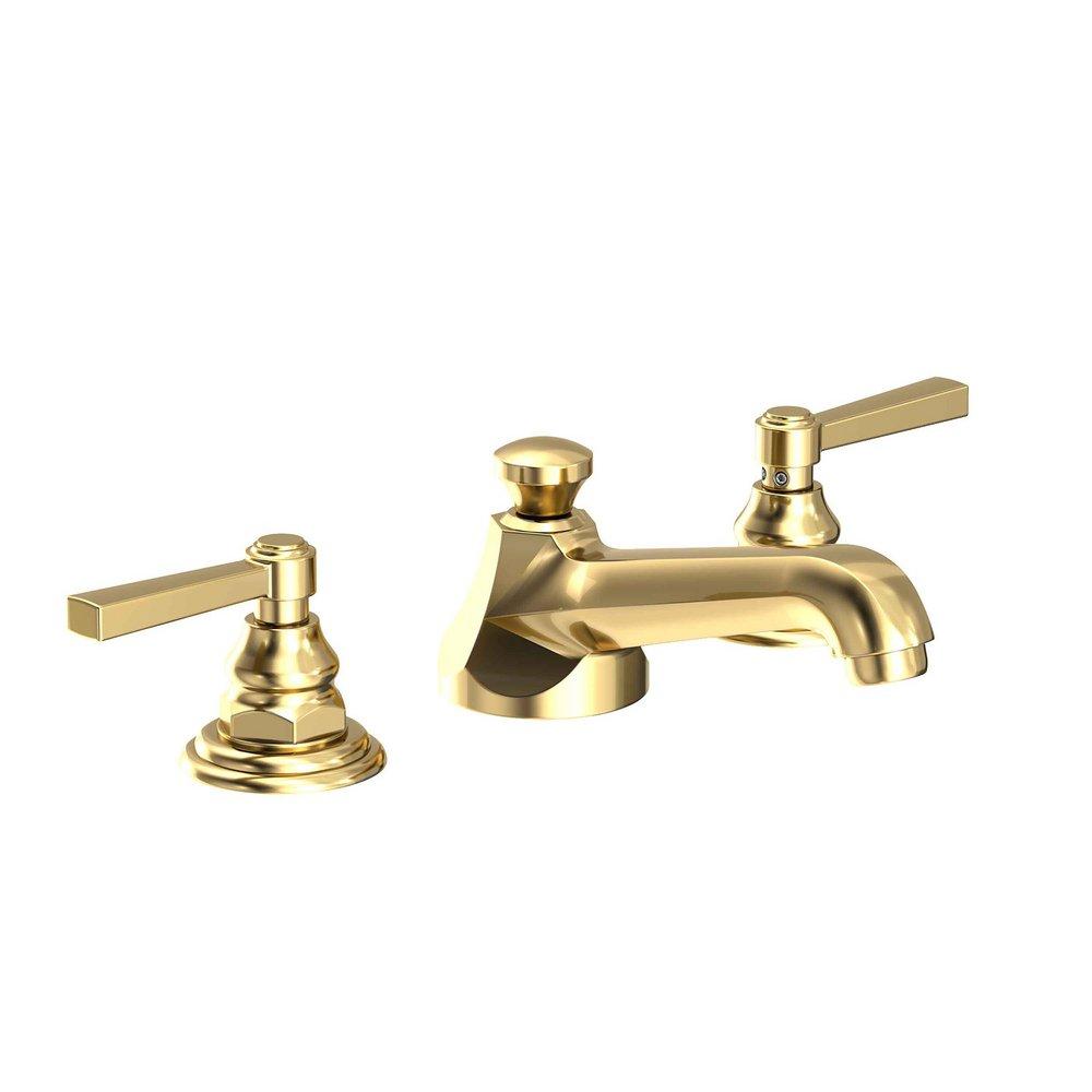 Newport Brass Forever Brass - PVD Two Handle Widespread Bathroom Sink Faucet Lever Handle 