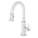 Newport Brass White Single Handle Pull Down Kitchen Faucet 