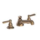 Newport Brass Antique Brass Two Handle Widespread Bathroom Sink Faucet Lever Handle 