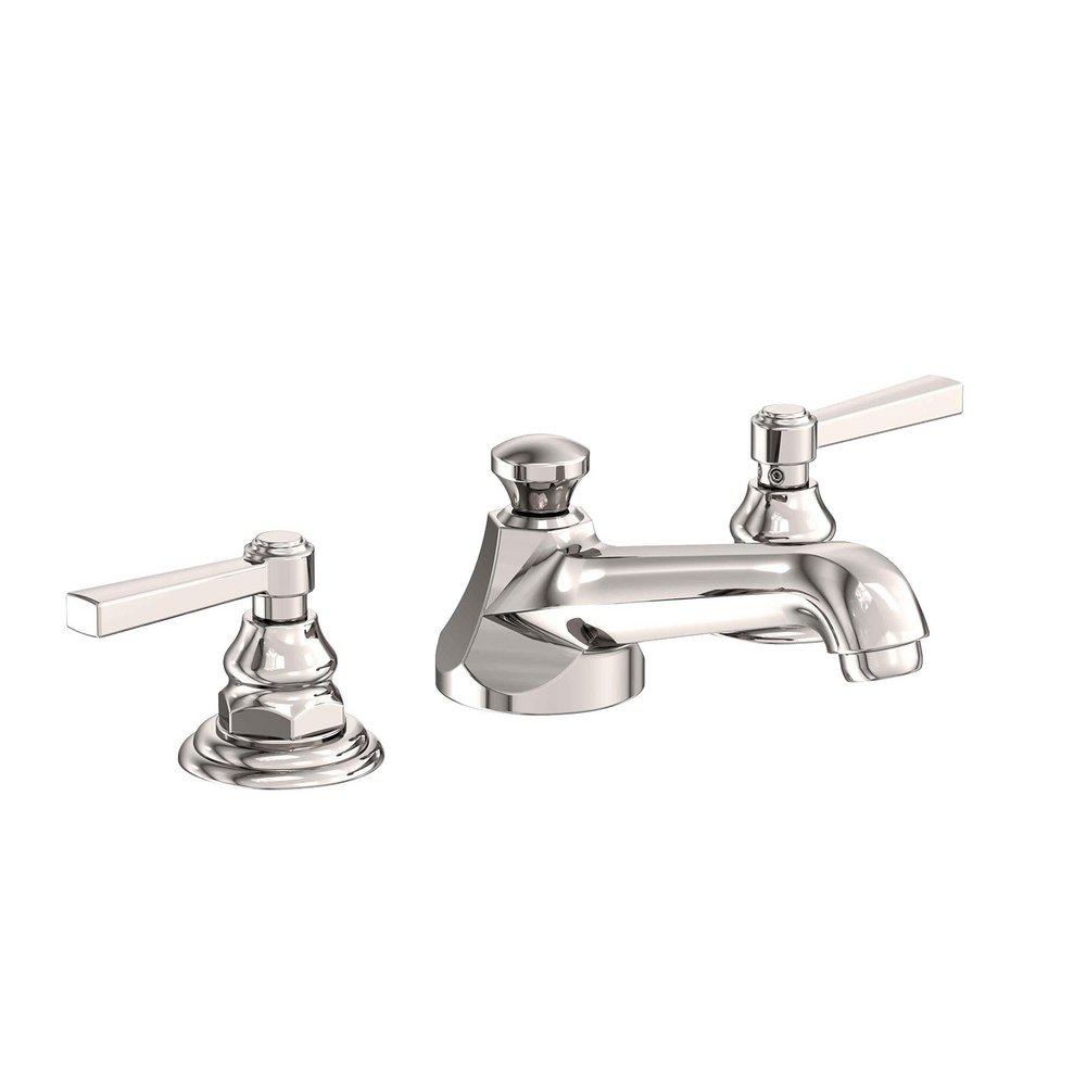 Newport Brass Polished Nickel - Natural Two Handle Widespread Bathroom Sink Faucet 