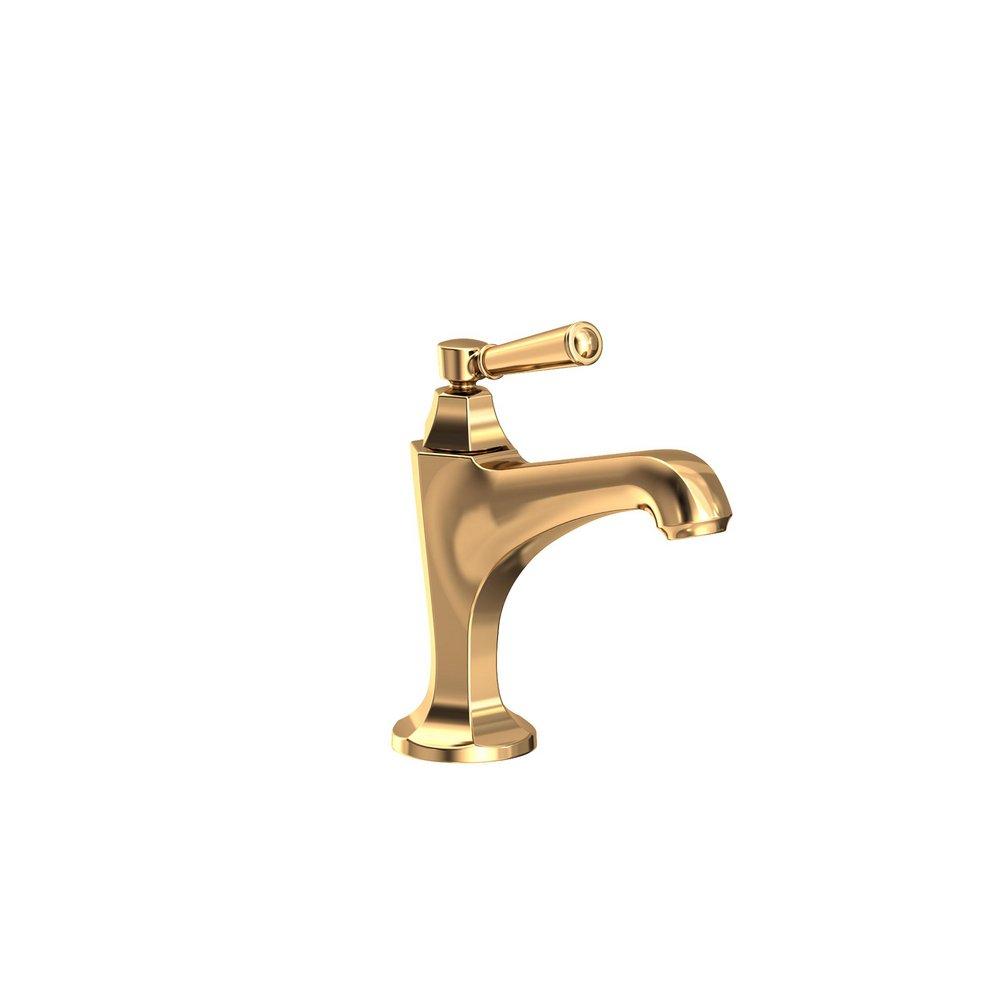 Newport Brass Uncoated Polished Brass - Living Single Handle Monoblock Bathroom Sink Faucet Lever Handle 
