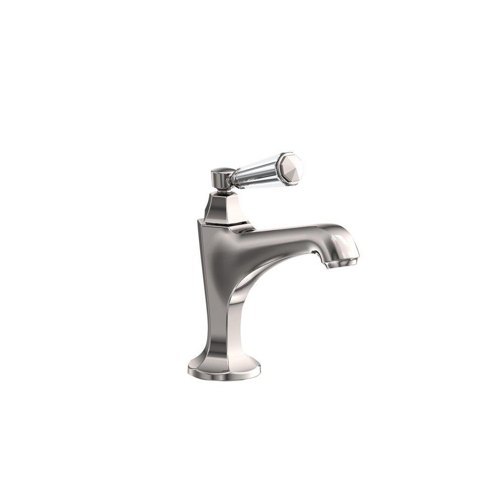 Newport Brass Polished Nickel - Natural Single Handle Monoblock Bathroom Sink Faucet Lever Handle 