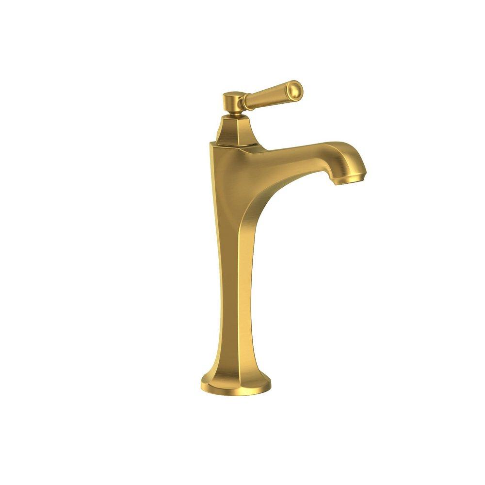 Newport Brass Satin Brass - PVD Single Handle Monoblock Bathroom Sink Faucet Lever Handle 