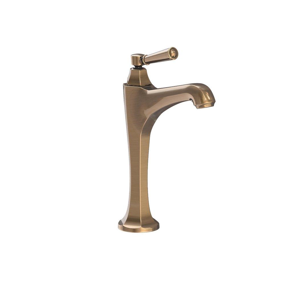 Newport Brass Antique Brass Single Handle Monoblock Bathroom Sink Faucet Lever Handle 