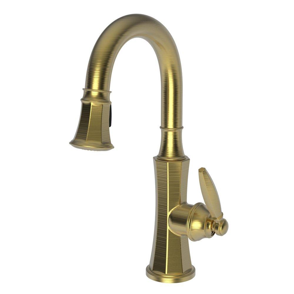 Newport Brass Satin Gold - PVD Single Handle Lever Bar Faucet 