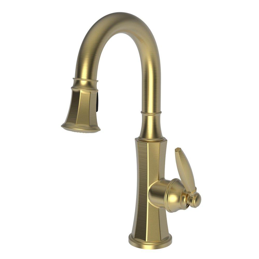 Newport Brass Satin Brass - PVD Single Handle Lever Bar Faucet 