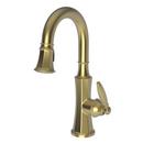 Newport Brass Satin Brass - PVD Single Handle Lever Bar Faucet 