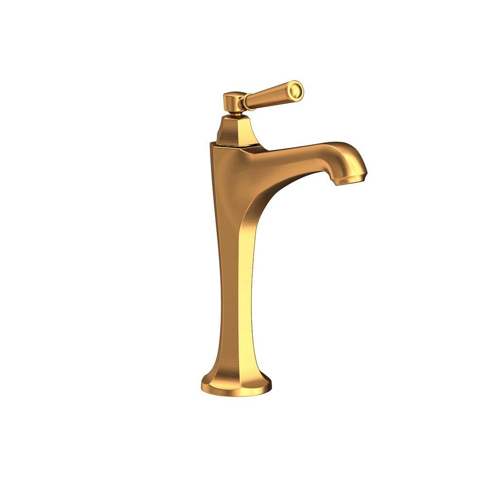 Newport Brass Satin Gold - PVD Single Handle Monoblock Bathroom Sink Faucet Lever Handle 