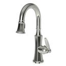 Single Handle Pull Down Bar Faucet in Polished Nickel - Natural