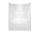 Aquarius Industries White 60 x 42 in. Tub & Shower Unit with Drain in White 
