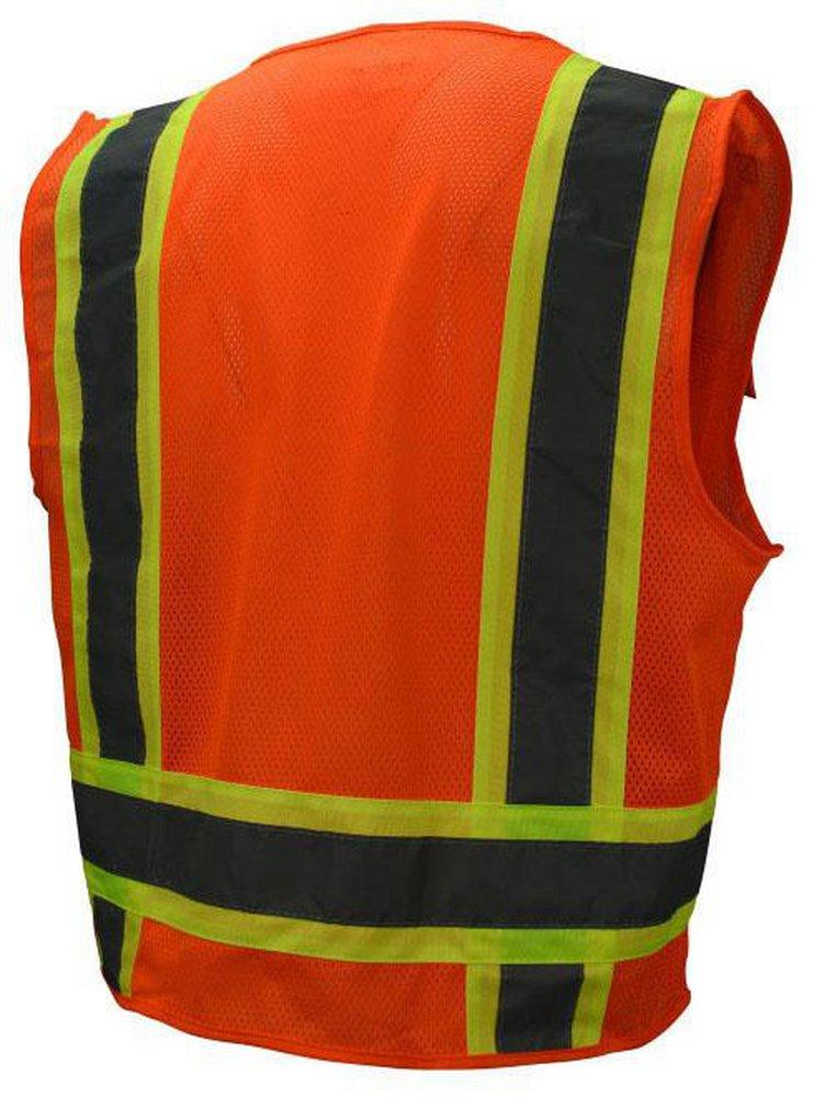 Radians Hi-Viz Orange Heavy Duty Safety Vest with Solid Twill in Hi-Viz Orange 
