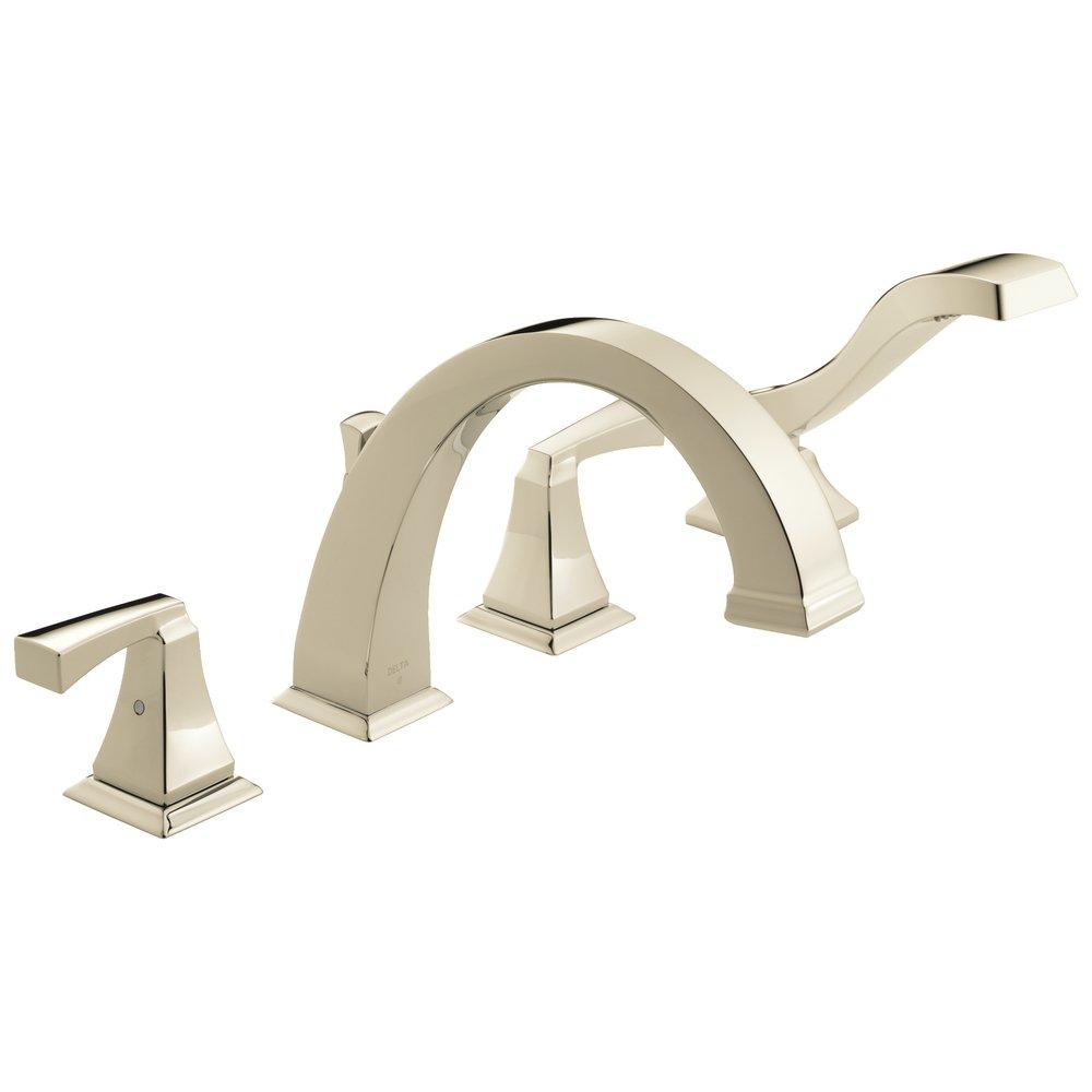Delta Faucet Polished Nickel Two Handle Roman Tub Faucet Trim Only 