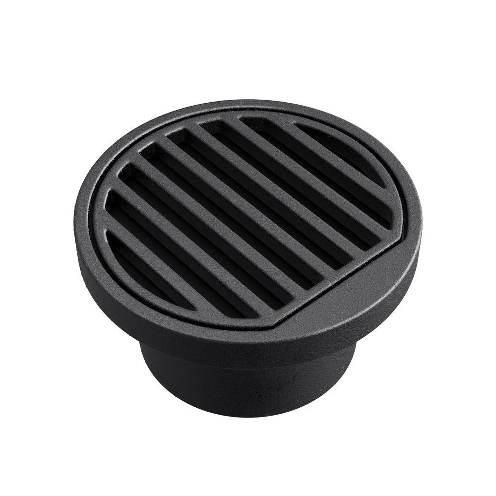 PROFLO&reg; Inside Caulk Cast Iron Black General Purpose Drain 